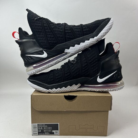 Nike Shoes LeBron 18 XVIII "Bred/Black University Red” 2023 - Picture 3 of 5